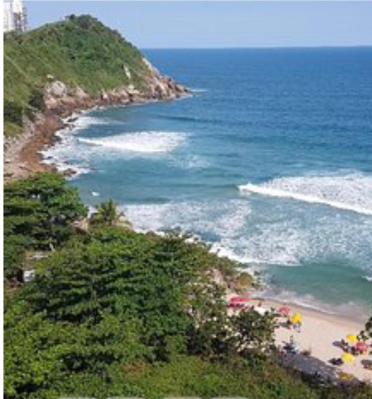 Recanto Verde-Apto Na Praia Do Tombo Guarujá Exterior foto